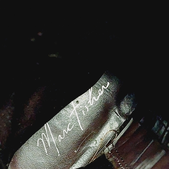 Marc Fisher Brown Leather Knee High Riding  M-Wide Calf Buckle Straps Boots C138 - Picture 8 of 14